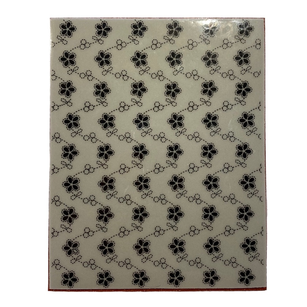Large « Small Stitch Flowers » Background Stamp by Hero Arts
